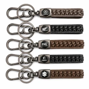 Leather keychains - Braided with vehicle logos