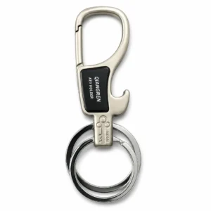 Premium Zinc Alloy Hook Keychain with Key Ring